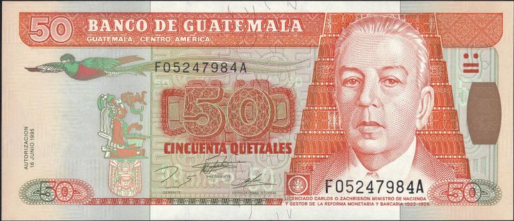 Guatemala P.094 50 Quetzales 1995 (1) 