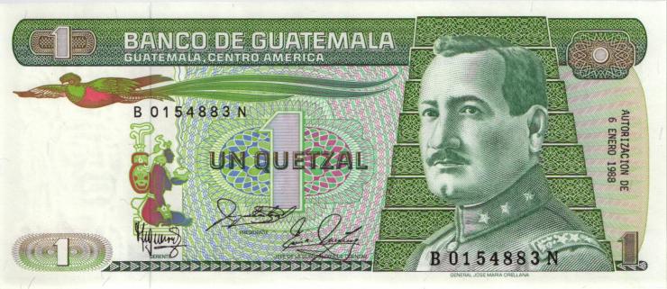 Guatemala P.066 1 Quetzal 6.1.1988 (1) 