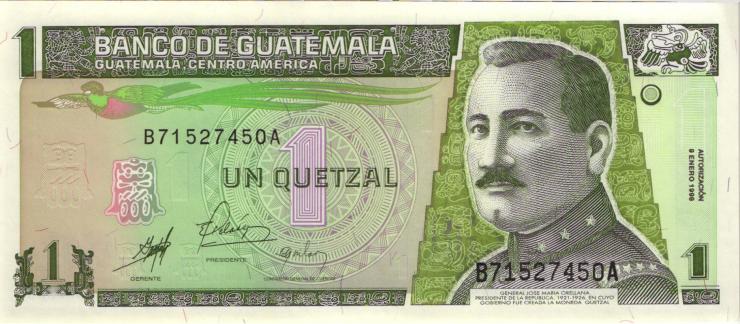 Guatemala P.099 1 Quetzal 1998 (1) 