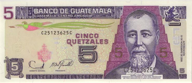 Guatemala P.106b 5 Quetzales 2006 (1) 