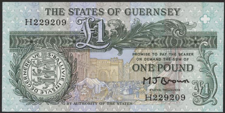 Guernsey P.48b 1 Pound (1980-89) (1) 