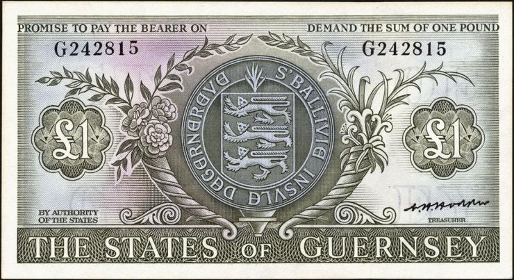 Guernsey P.45b 1 Pound (1969-75) (1) 