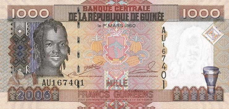 Guinea P.40 1000 Francs 2006 (1) 