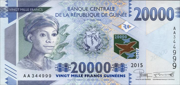 Guinea P.50a 20.000 Francs 2015 (1) 