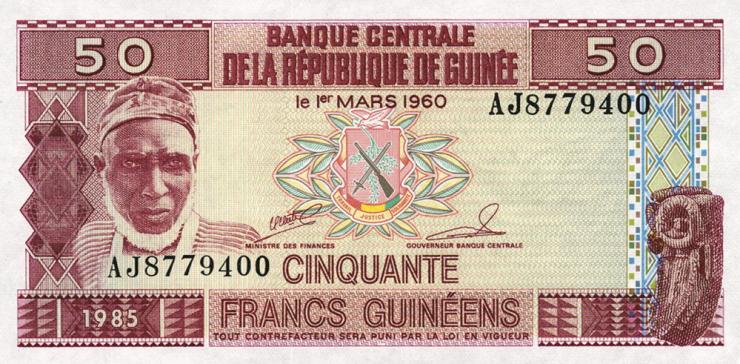 Guinea P.29 50 Francs 1985 (1) 