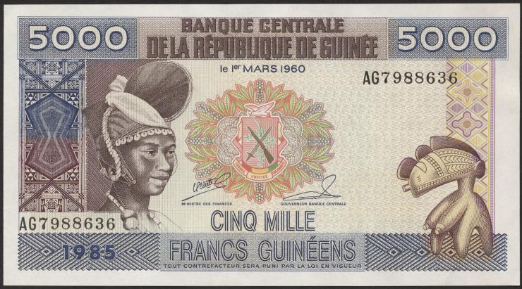 Guinea P.33 5000 Francs 1985 (1) 