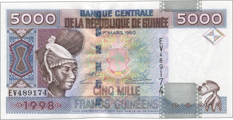 Guinea P.38 5000 Francs 1998 (1) 