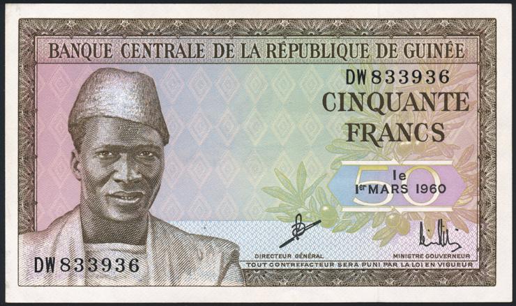 Guinea P.12 50 Francs 1960 (1-) 