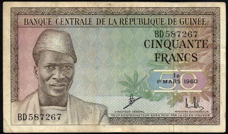 Guinea P.12 50 Francs 1960 (3) 