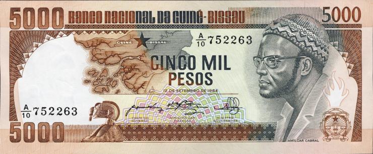 Guinea-Bissau P.09 5000 Pesos 1984 (1) 
