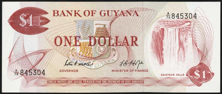 Guyana P.21d 1 Dollar (1966-92) (1) 
