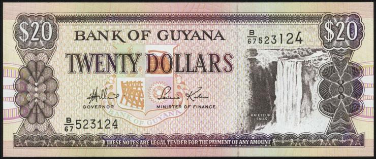 Guyana P.30d 20 Dollars (1996) (1) 