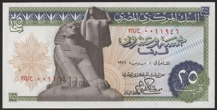Ägypten / Egypt P.047 25 Piaster 1976-78 (1) 