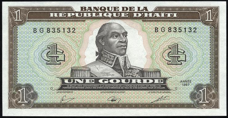 Haiti P.245 1 Gourde 1987 (1) 