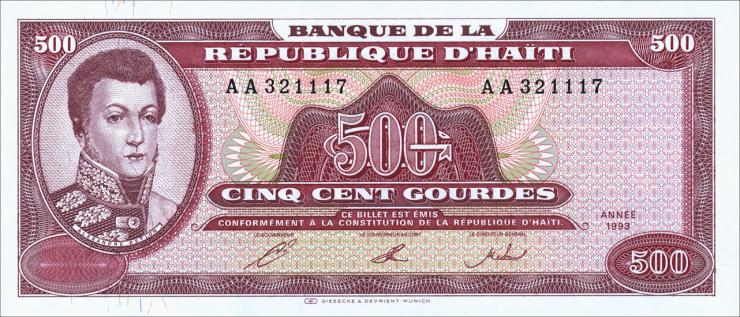 Haiti P.264 500 Gourdes 1993 (1) 