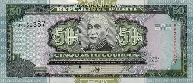 Haiti P.267b 50 Gourdes 2003 (1) 