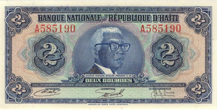 Haiti P.211 2 Gourdes L. 1973 (1) 
