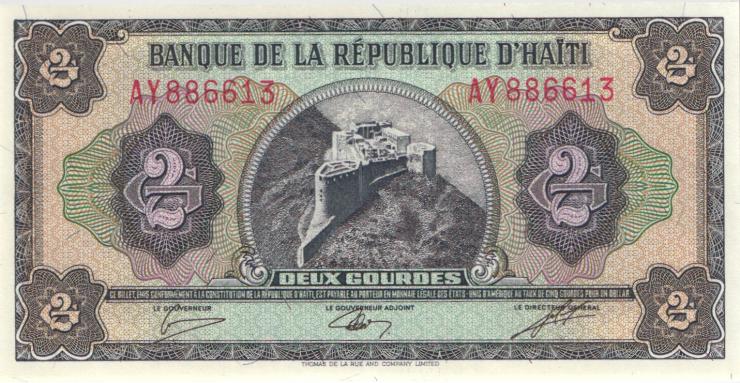 Haiti P.245A 2 Gourdes 1987 (1) 