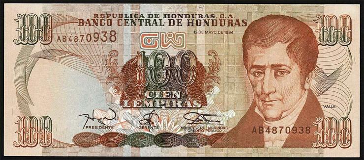 Honduras P.075c 100 Lempiras 1994 (1) 