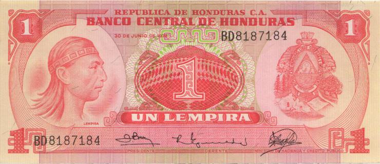 Honduras P.062 1 Lempira 1978 (1) 