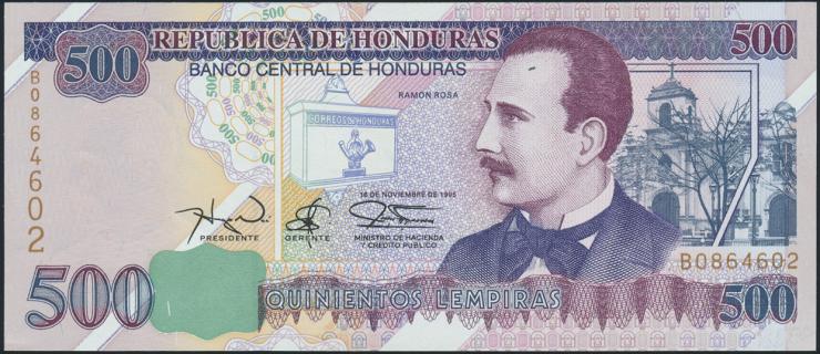Honduras P.078a 500 Lempiras 1995 (1) 