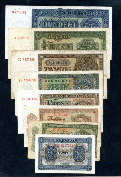 R.339-346: 50 Pfennig - 100 Mark 1948  (3) 