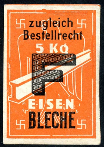3. Reich Ersatzzahlungsmittel Eisen/Bleche 5 Kg (2) 