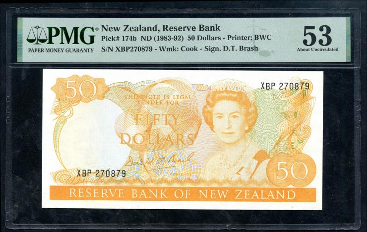 Neuseeland / New Zealand P.174b 50 Dollars (1981-85) (1/1-) 