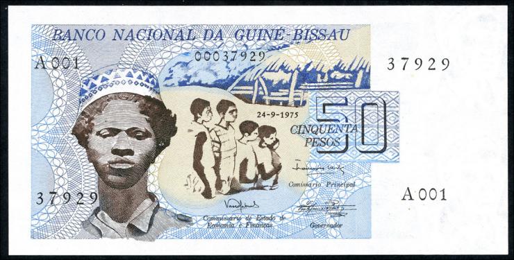 Guinea-Bissau P.01 50 Pesos 1975 (1) 