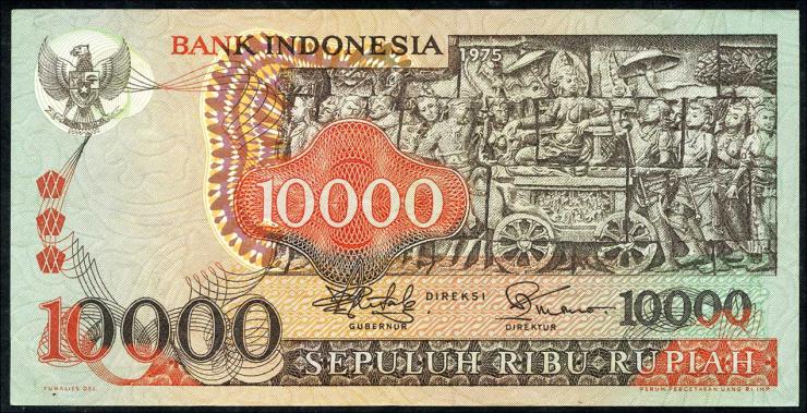 Indonesien / Indonesia P.115 10.000 Rupien 1975 (2) 