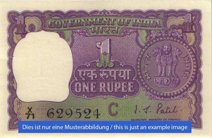 Indien / India P.077y 1 Rupie 1980 (1) 