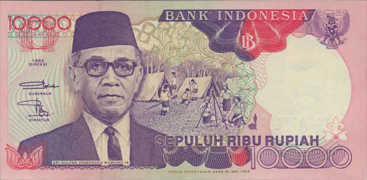 Indonesien / Indonesia P.131b 10000 Rupien 1993 (1) 