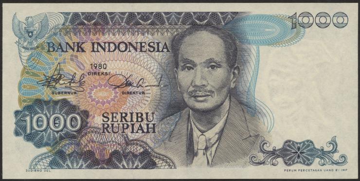 Indonesien / Indonesia P.119 1000 Rupien 1980 (1) 