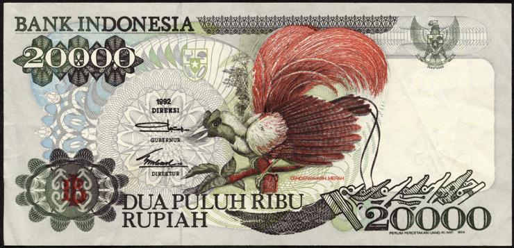 Indonesien / Indonesia P.132c 20000 Rupien 1994 (3) 