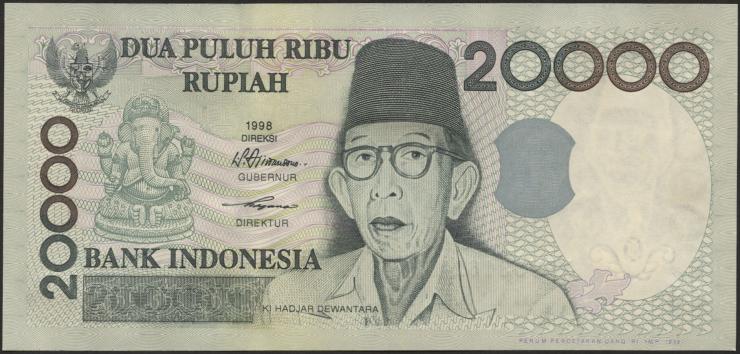 Indonesien / Indonesia P.138 20000 Rupien 1998 (1) 