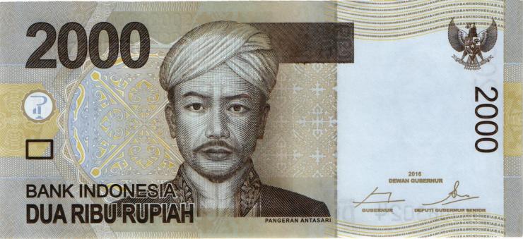 Indonesien / Indonesia P.148/51 2000 - 20000 Rupien 2016 (1) 