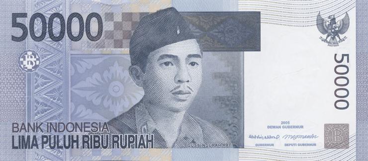 Indonesien / Indonesia P.145a 50000 Rupien 2005 (1) 