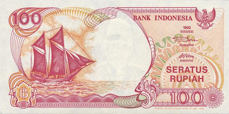 Indonesien / Indonesia P.127 100 Rupien 1992 (1) 