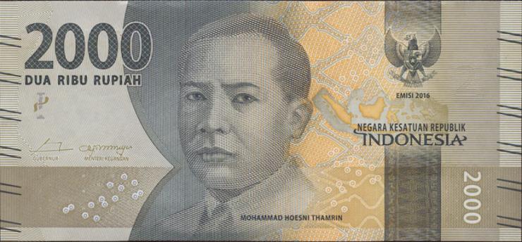 Indonesien / Indonesia P.155a 2000 Rupien 2016 (1) 