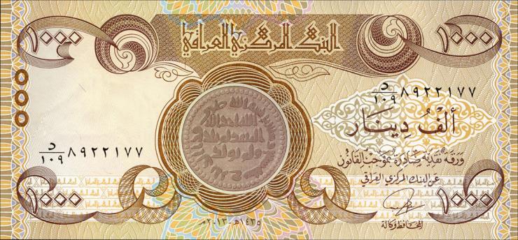 Irak / Iraq P.099 1000 Dinars 2013 (1) 