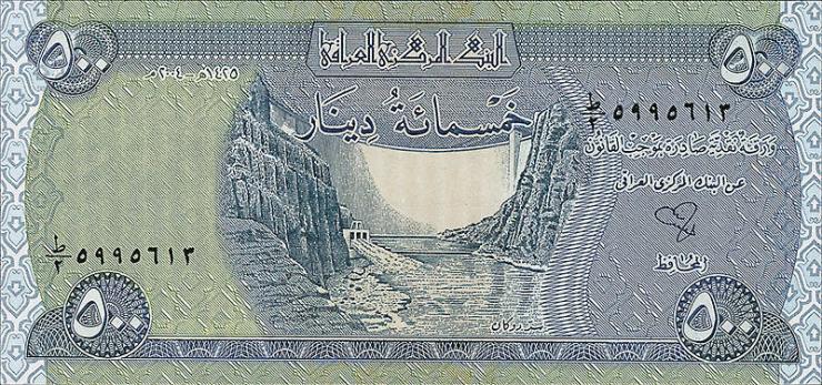 Irak / Iraq P.092 500 Dinars 2004 (1) 