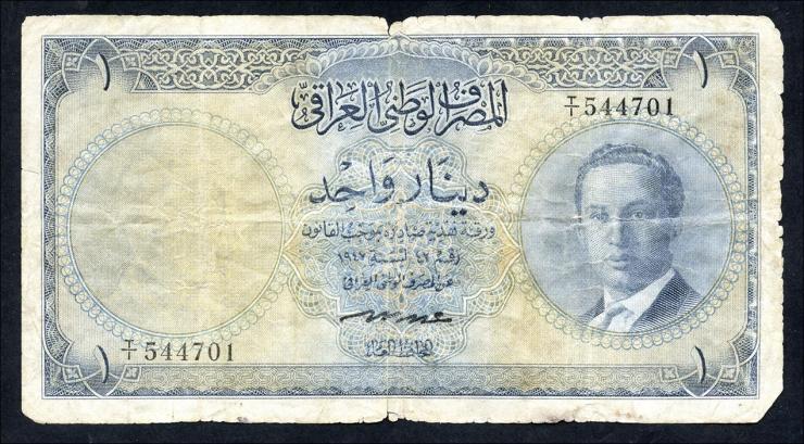 Irak / Iraq P.039 1 Dinar L. 1947 (1955) (5) 