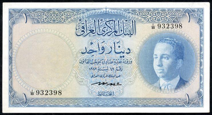 Irak / Iraq P.048 1 Dinar 1947 (1959) (2) 
