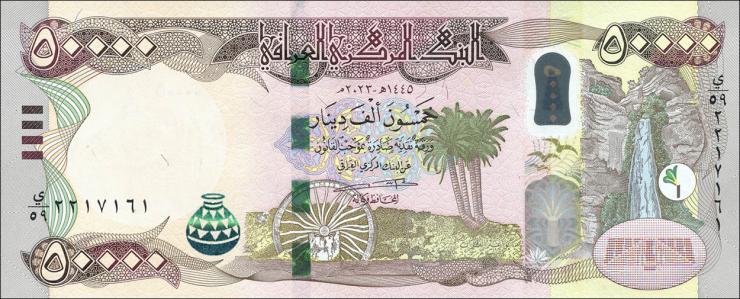 Irak / Iraq P.103d 50.000 Dinars 2023 (1) 