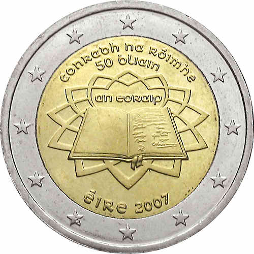 Irland 2 Euro 2007 Römische Verträge 