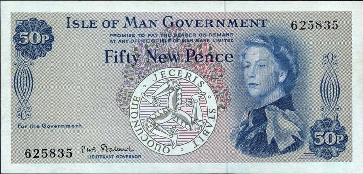 Insel Man / Isle of Man P.27 50 New Pence (1969) (1) 