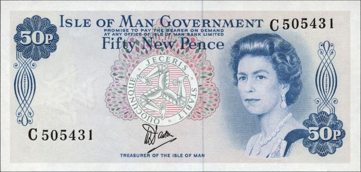 Insel Man / Isle of Man P.33 50 New Pence (1979) (1) 