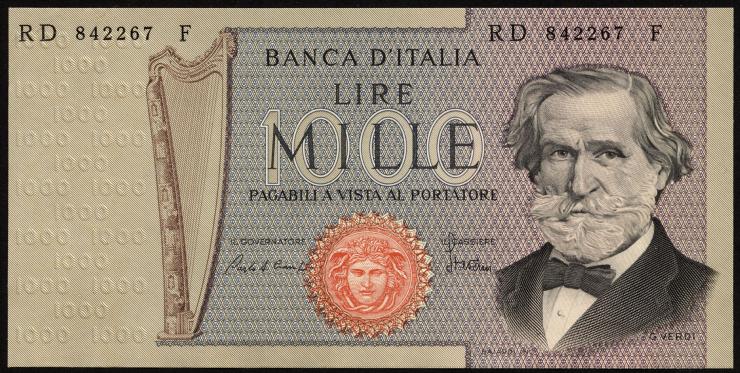 Italien / Italy P.101g 1000 Lire 1980 (1) 
