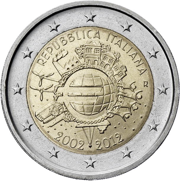 Italien 2 Euro 2012 Euro-Bargeld 