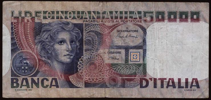 Italien / Italy P.107c 50000 Lire 1980 (3) 